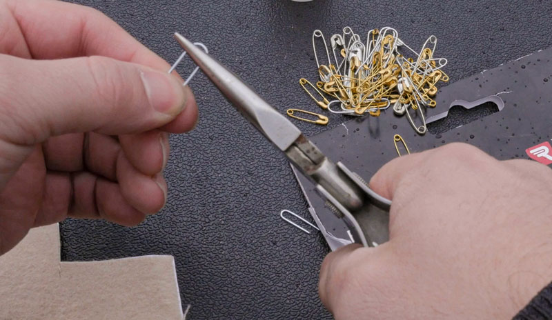 cutting & bending paperclip